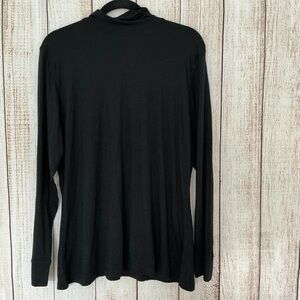 Cuddl Duds Classic Black Long Sleeve Top